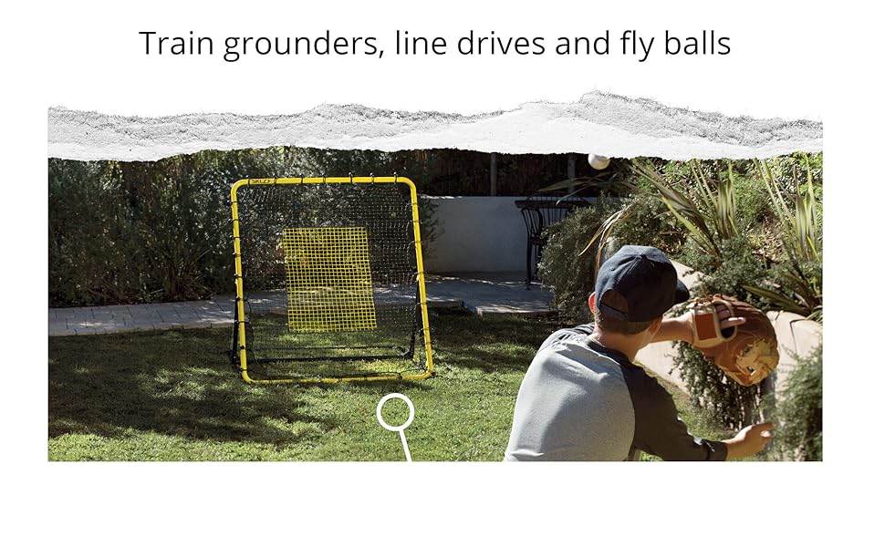 SKLZ Baseball and Softball Rebounder Net for Pitching and Fielding