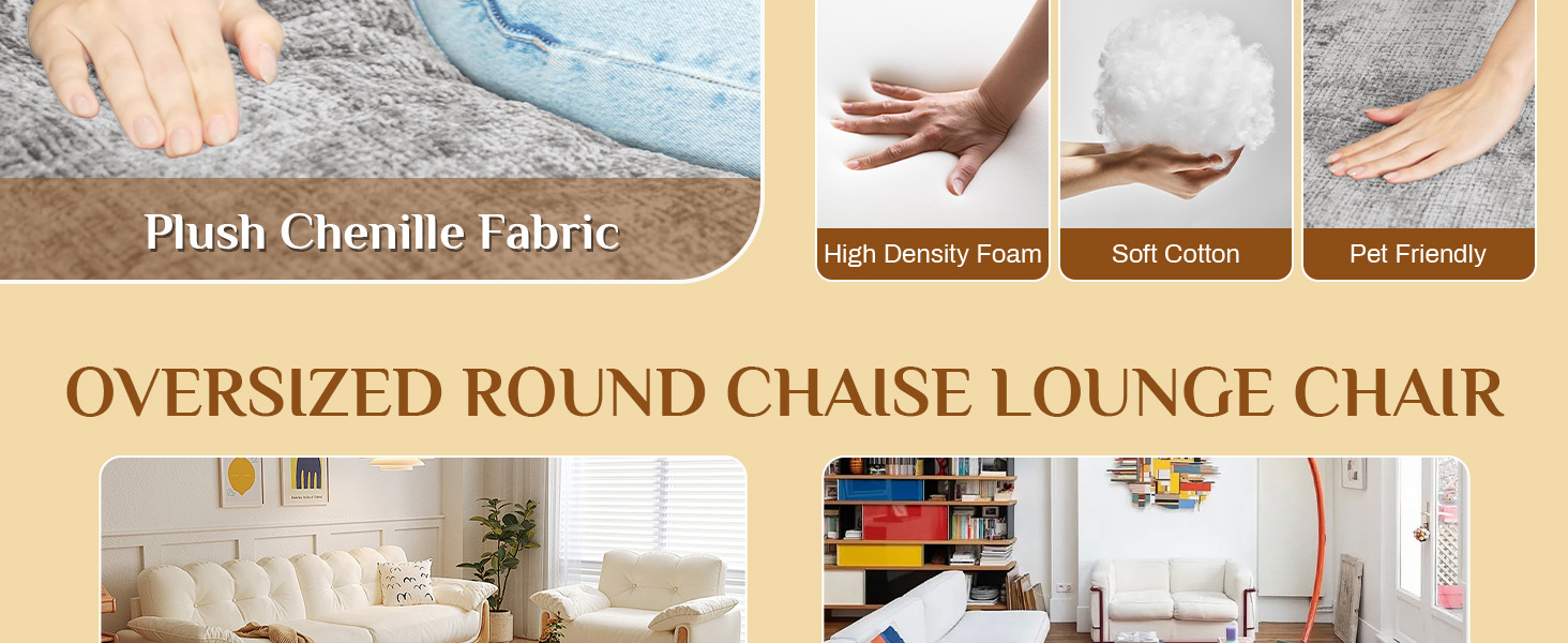 Oversize Round Sofa Bed