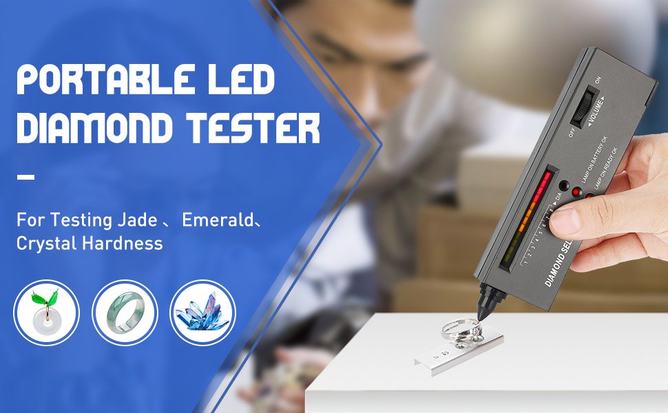 High Accuracy Diamond Tester Portable LED Audio Gemstone Tester