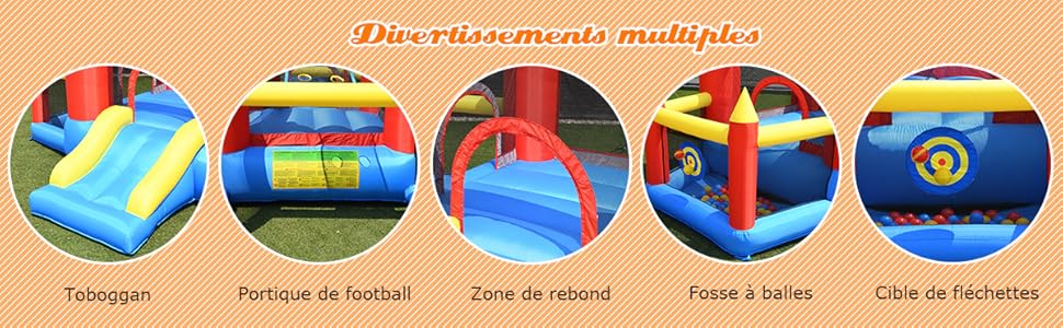 COSTWAY Château Gonflable Pour Enfants Avec Souffleur 450W Toboggan 60 Boules Colorées,Jeux De Fléchettes But De Football Sac 11 COSTWAY Château Gonflable Pour Enfants Avec Souffleur 450W Toboggan 60 Boules Colorées,Jeux De Fléchettes But De Football Sac -Pas Cher Clair Jardin Magasin AAHKMJXYDAFdJAOAIMEbOAchlkWZ0oakZn uVZ0mPidMNbILvCvspZ4oG3fPgIqc1P26RdPiG8KHKUtblW5 ULKvLD1OHzwX jolGWPZGyLZfKwUvm7mAL7Py8gKjxbJc3eQnjt8rfdjSKylfj61u1aS