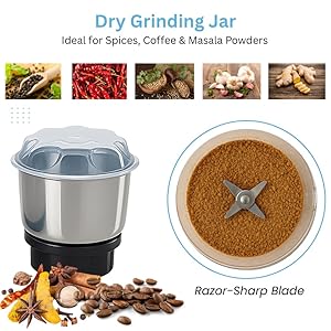 mixer grinder for dry grinding