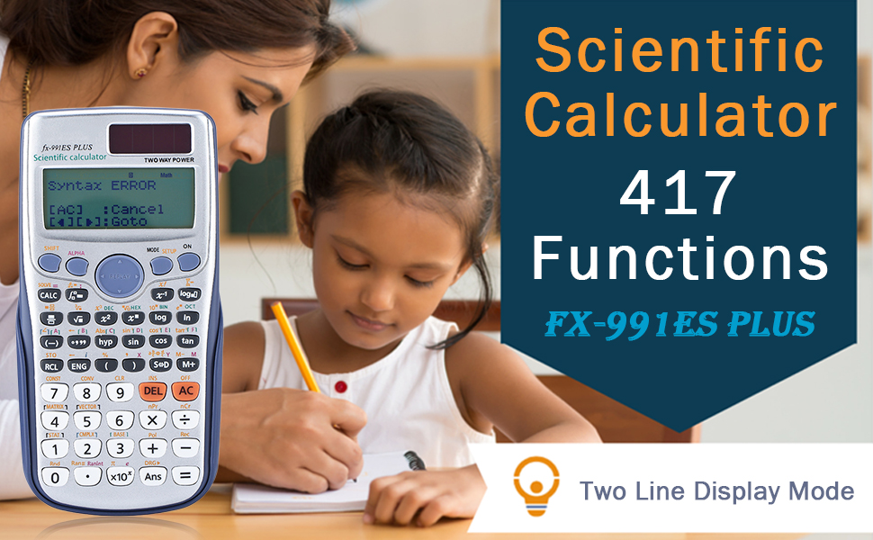 Ciciglow 417-Function Scientific Calculator with Textbook Display