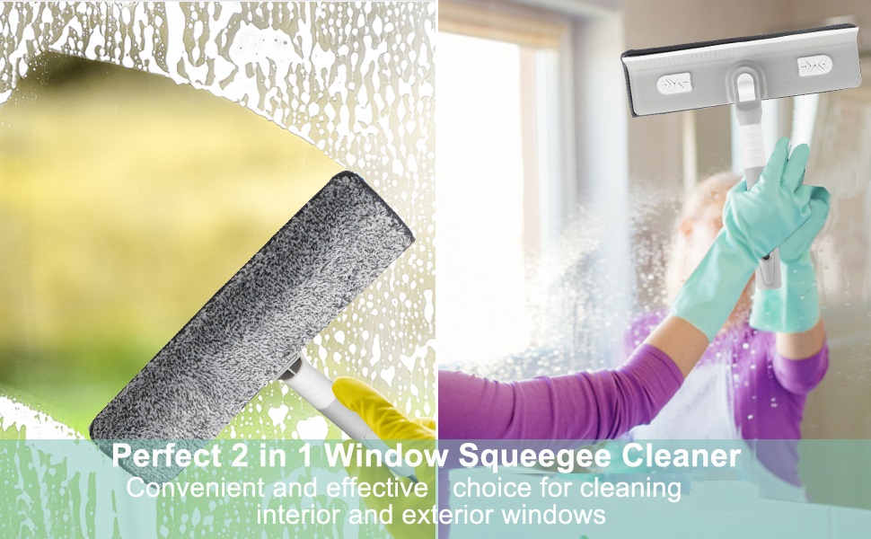 Window Cleaning Kit, Extendable Handled Window Cleaning Equipment with