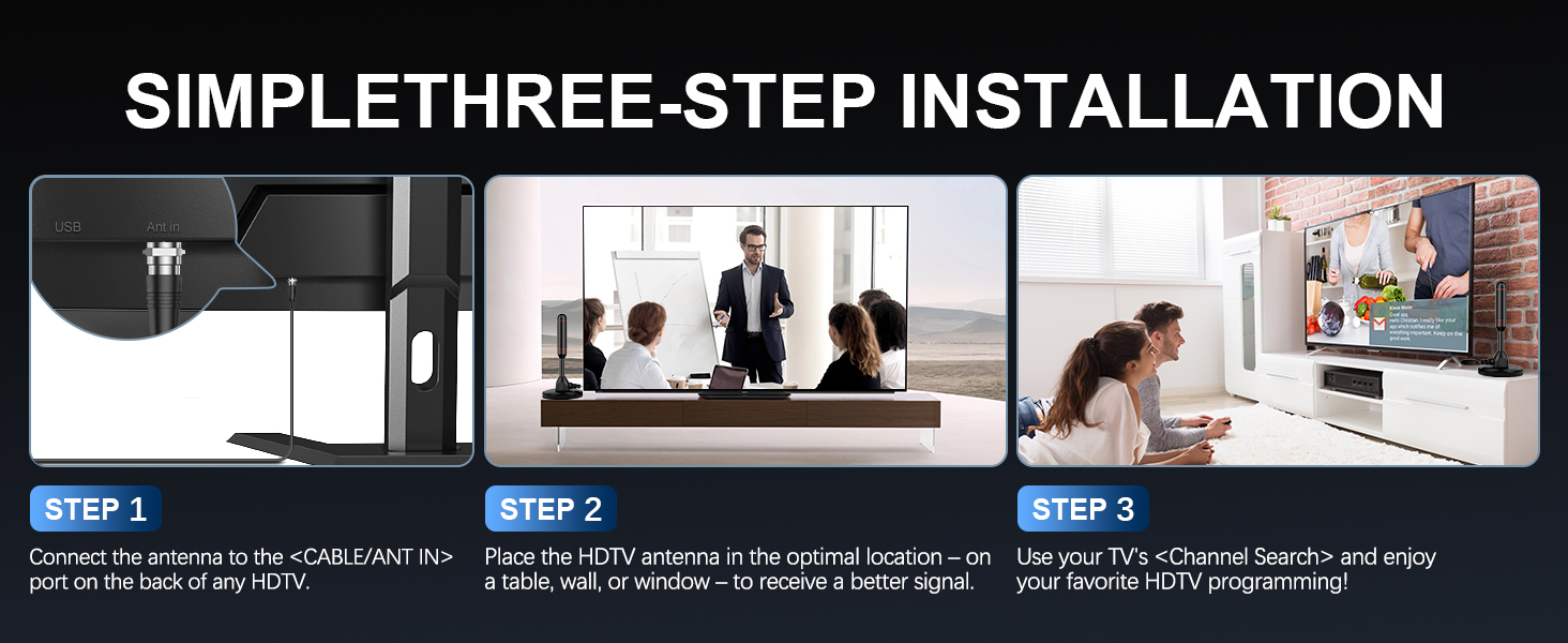 TV Antenna Indoor Antenna for Smart TV