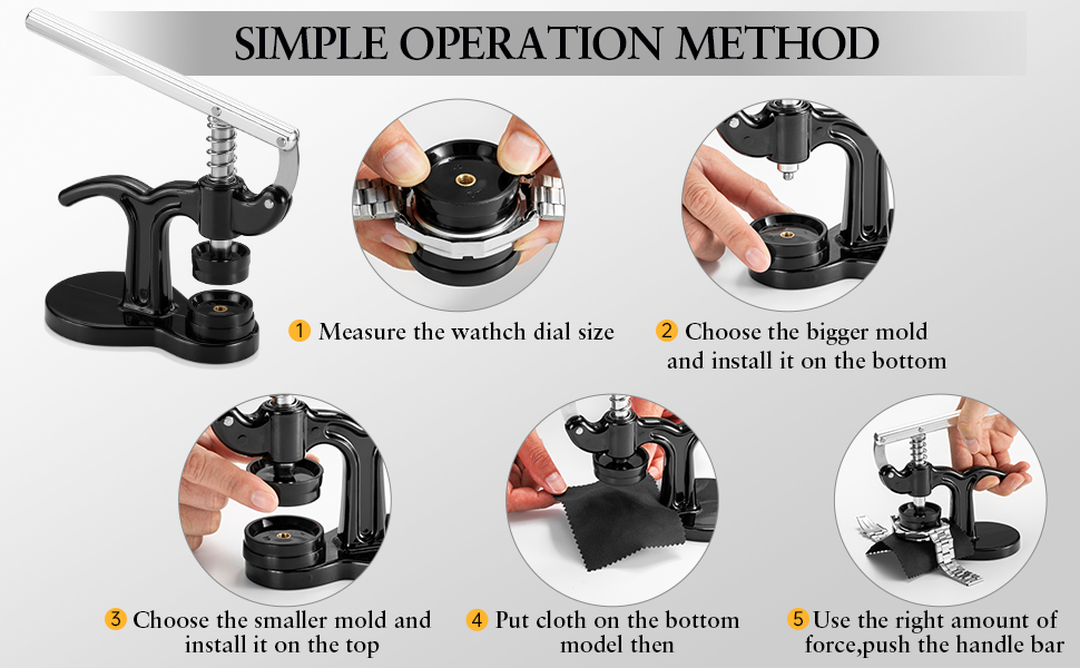 BAOHUA 17Piece Watch Battery Replacement Tool Kit with