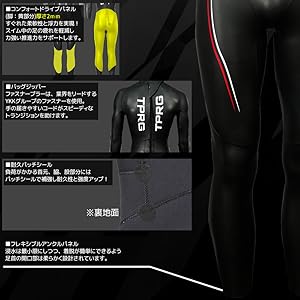 TPRG フルスーツ 　トライアスロン　メンズ　Mサイズ　ウェットスーツ highwave_tprgws201