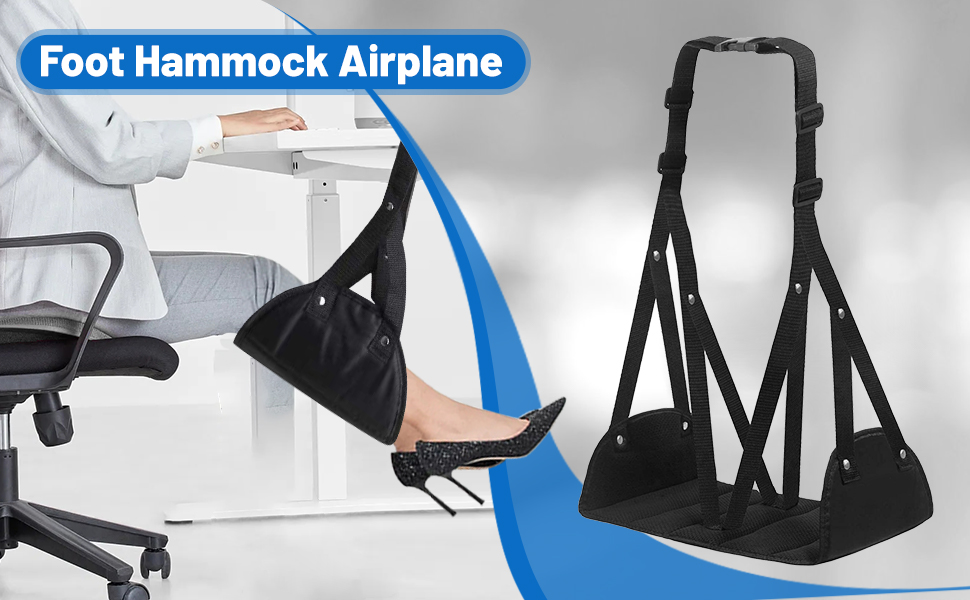 Airplane Foot Rest,Foot Hammock Airplane with Adjustable