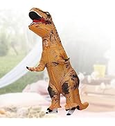 Inflatable Dinosaur Costume for Adult Kids, Inflatable Dinosaur Suit Jumpsuit, T Rex Inflatable D...