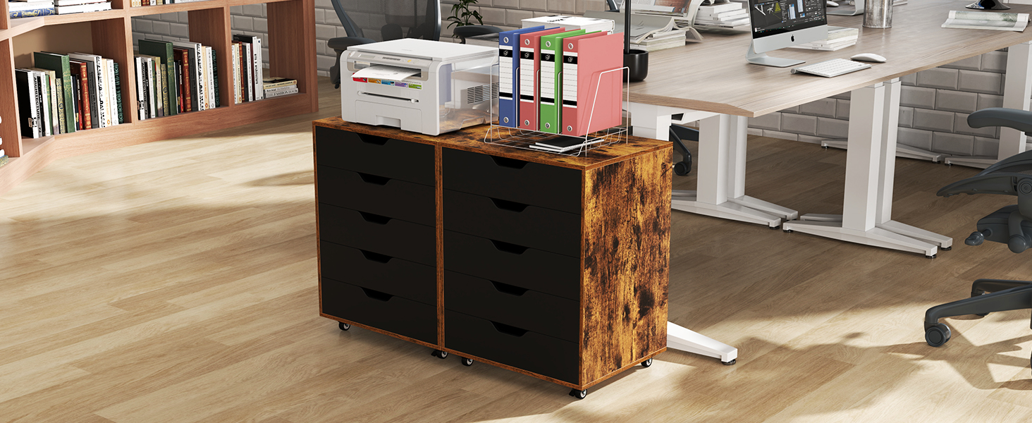 Mobile Office Lateral File Cabinet