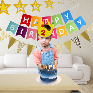 Amazon.co.jp: HUAZONTOM ハーフバースデー 飾り 誕生日