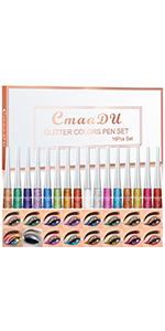 16 Color Glitter Eyeliner Liquid Set Makeup