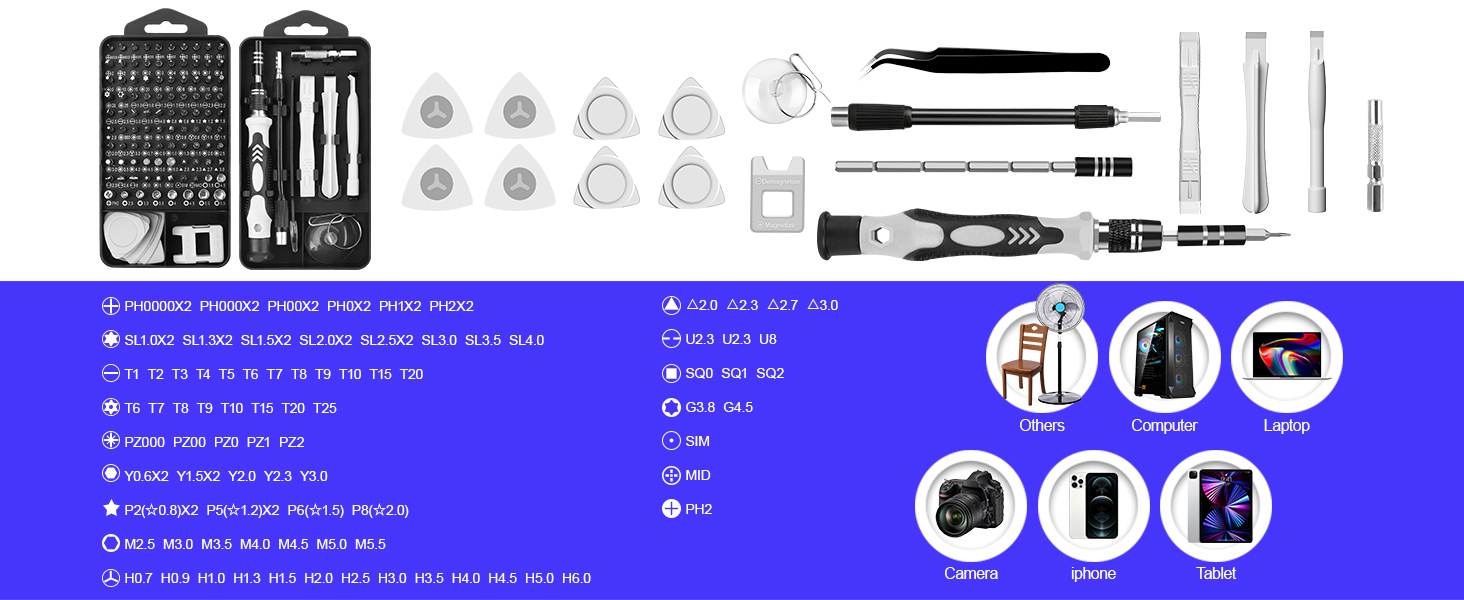 117pcs Precision Screwdriver Set