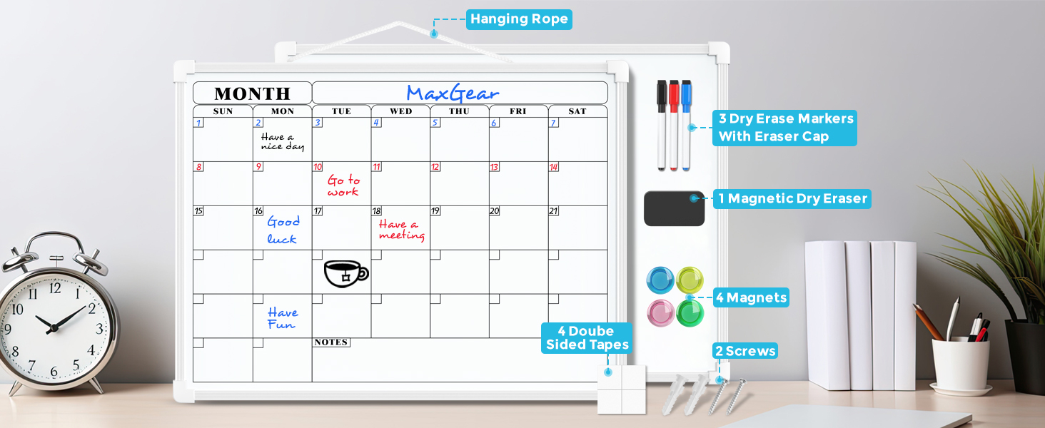 hanging white board dry erase