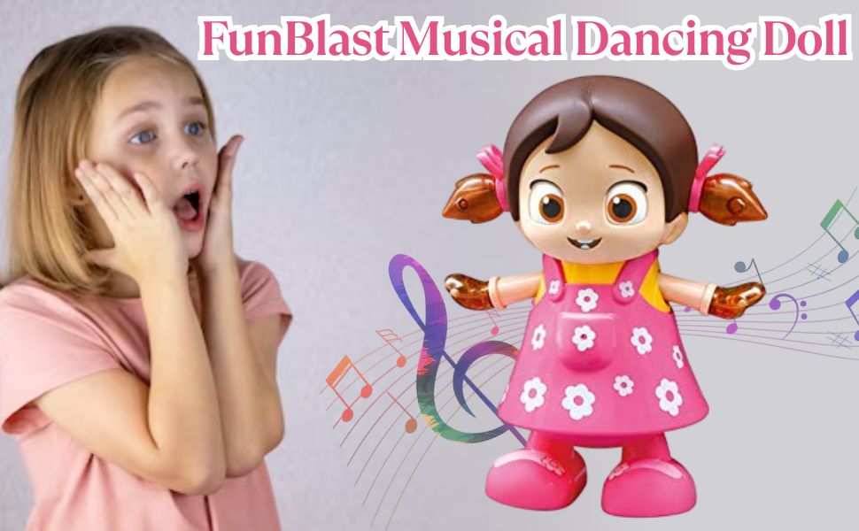 Funblast Musical Dancing Doll With Flashing Lights Walking Singing Doll | Desertcart Jamaica