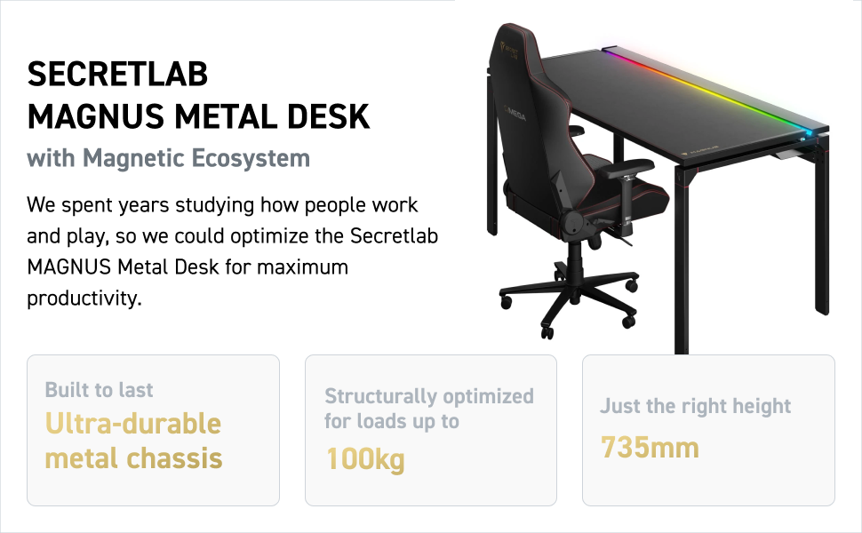 Secretlab MAGNUS Metal Desk