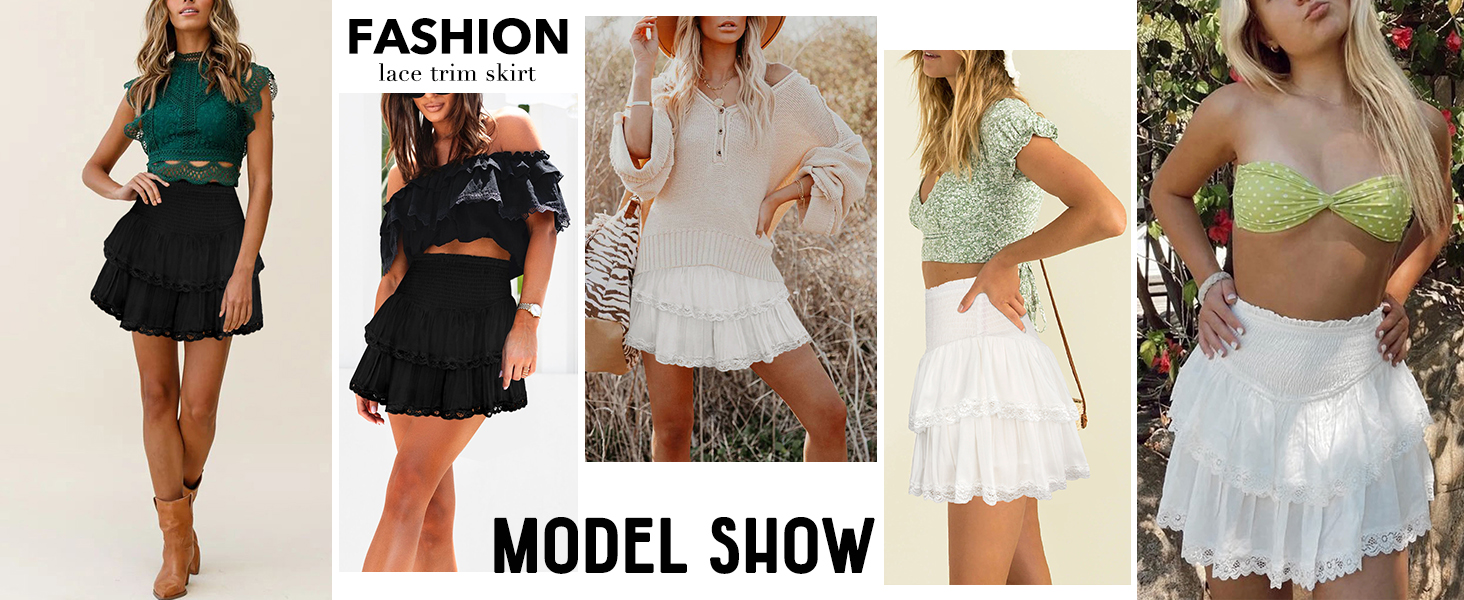 ruffle skirt women
