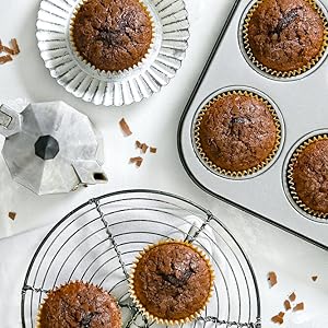 Muffins aus Brownie-Teig