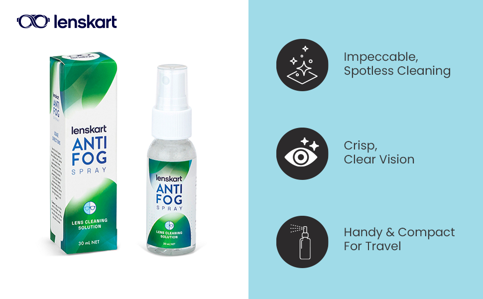 Lenskart FogResist Spectacle Lens Cleaner 30ml (Pack of 2) Amazon