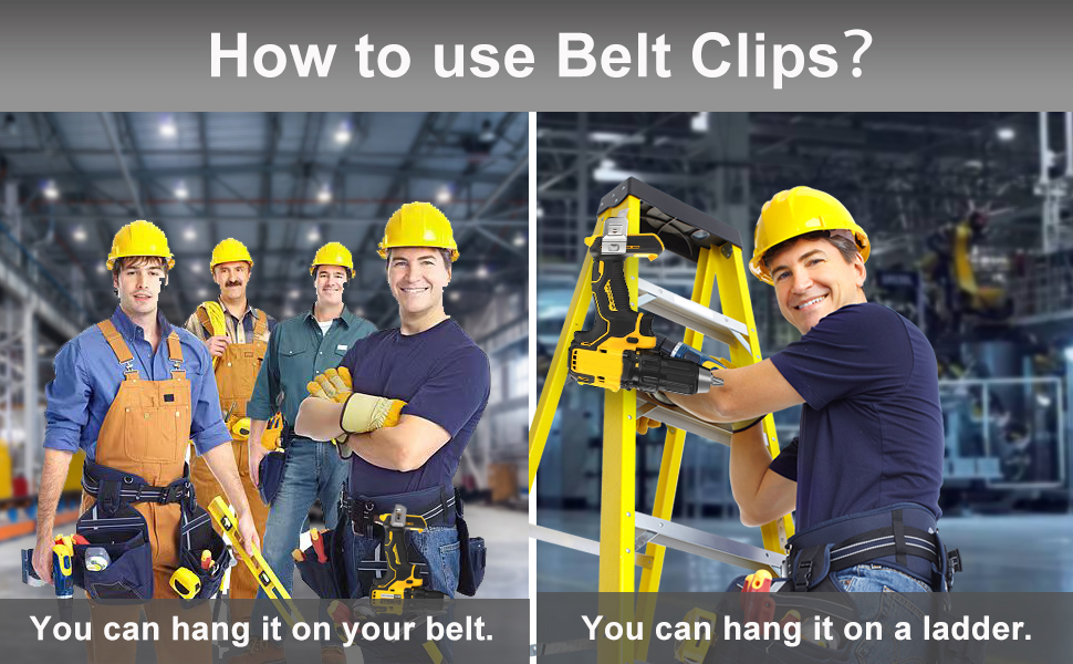 Belt Clip for Dewalt, 8pcs Replacement Drill Belt Clip Hook