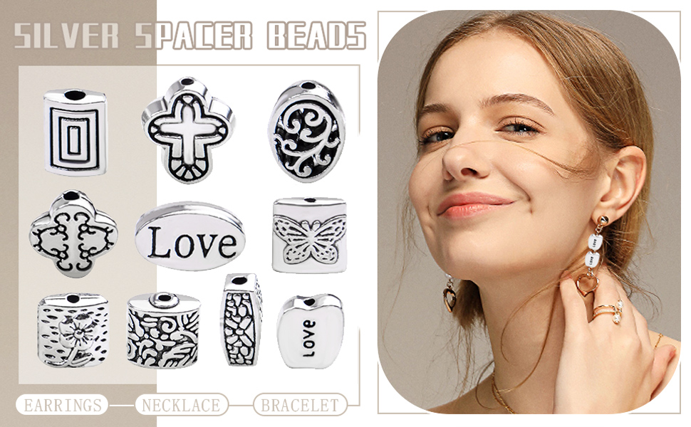 Antique Silver Spacer Beads