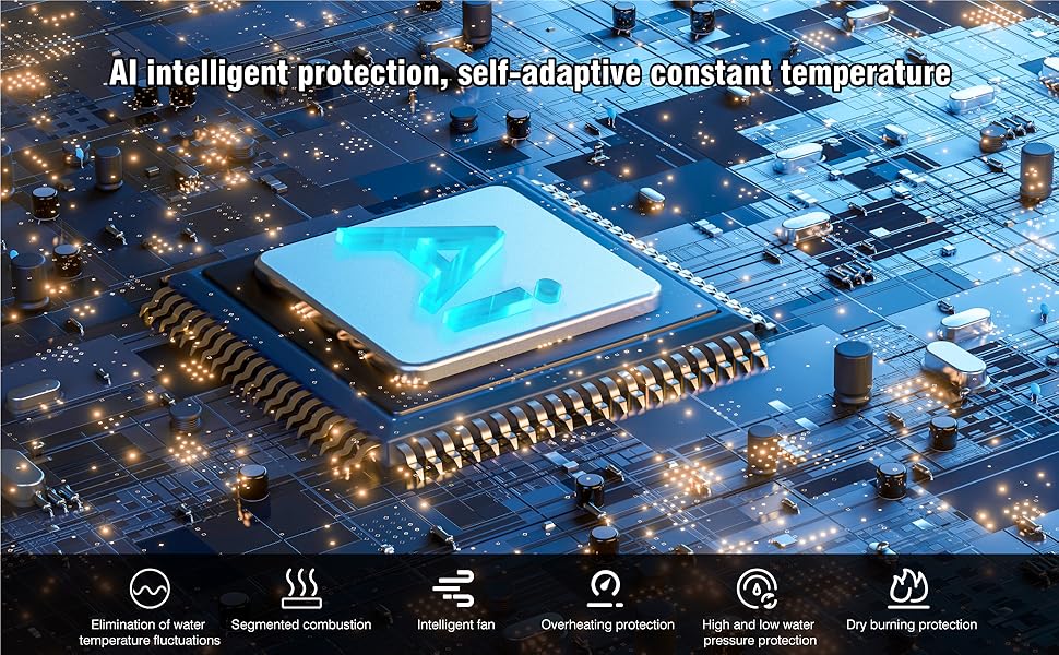 RANEIN RV Tankless Water Heater, 65,000 BTU, with White Door and Remote