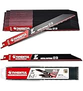 50 Pack,9 inch,14/18 TPI,Reciprocating Saw Blade Set,M42 Teeth with Cobalt Bi-Metal Blades, for A...