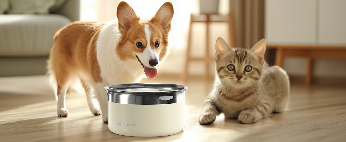 Gardner Pet Dog Bowls 1 Gallon (3.85L) Stainless Steel No