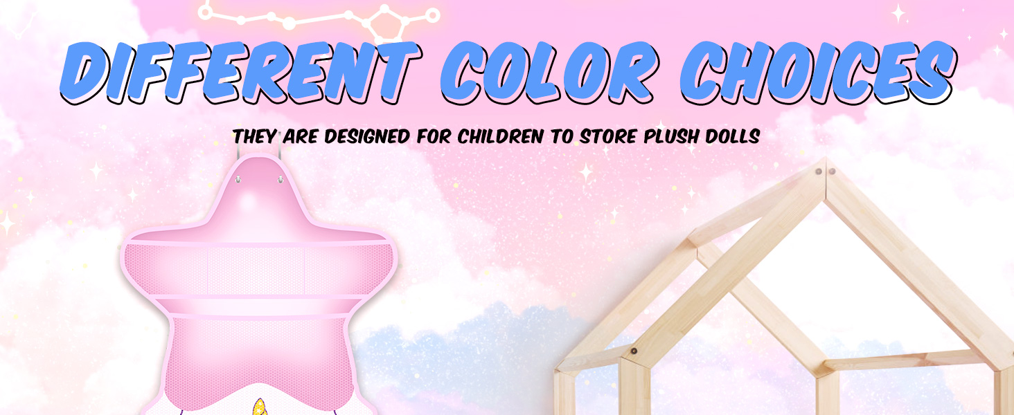 RIYDH Over The Door Stuffed Animal Storage Hanging Toy