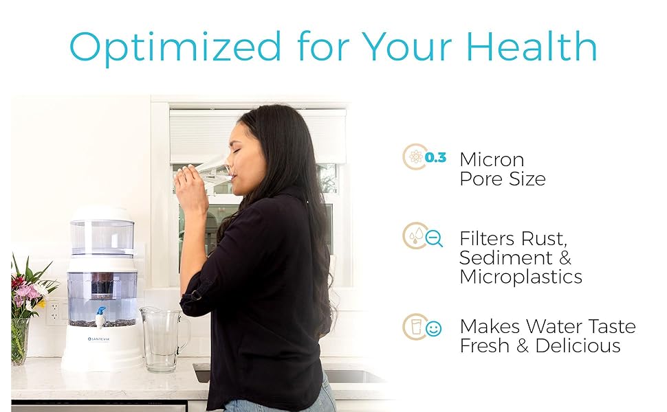 Ceramic Prefilter Replacement by Santevia Designed for Santevia's Gravity Water System