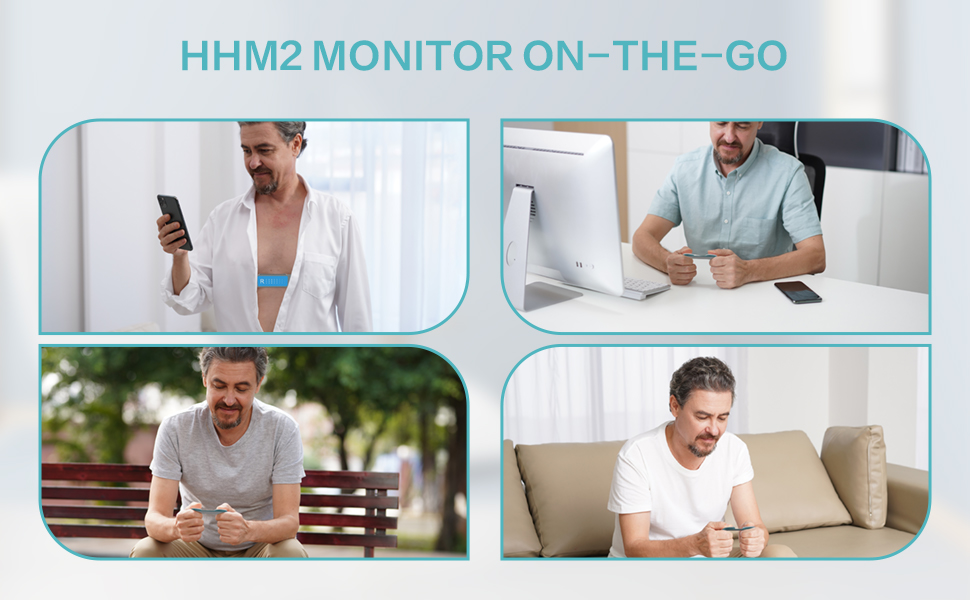 Livenpace HR Monitoring Device, Personal Bluetooth Monitor for Rhythm Waveform, Home