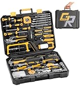 GRENPRO 218 Piece Tool Kit for Home, Tool Box with General Household Hand Tools Set, Herramientas...