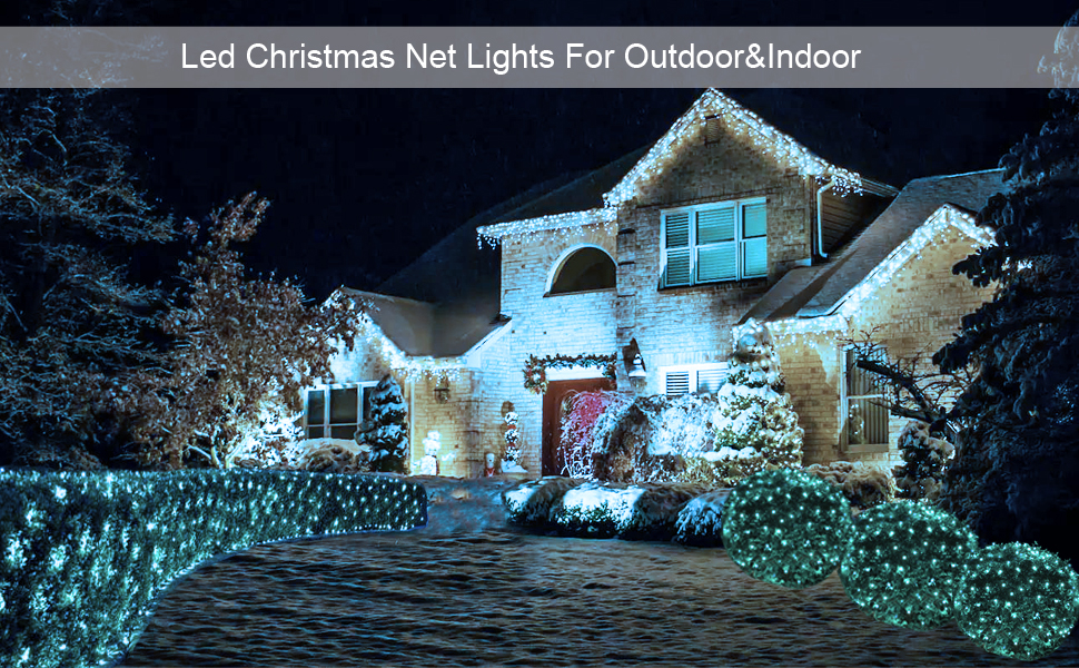 Led Christmas Net Lights for Bushes 132 Led, 5ft x 5ft