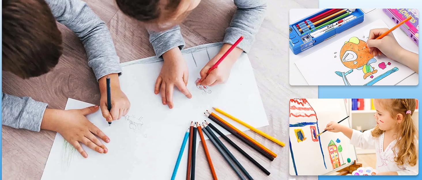 Amazon.com: 167 Pcs Acrylic Paint Set for Kids&Adults,Bulk Set of 24 Washable Paint Sets in 12