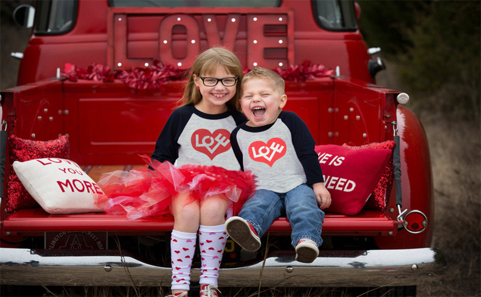 girls valentines shirt