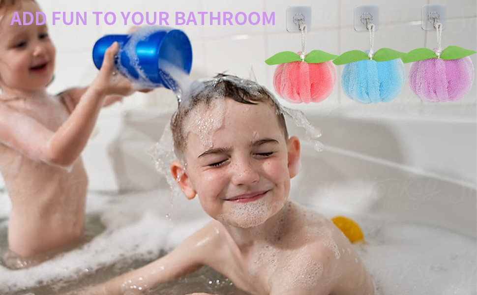 FARMOGA Bath Loofah Shower Sponge Back Body Scrubber Soft