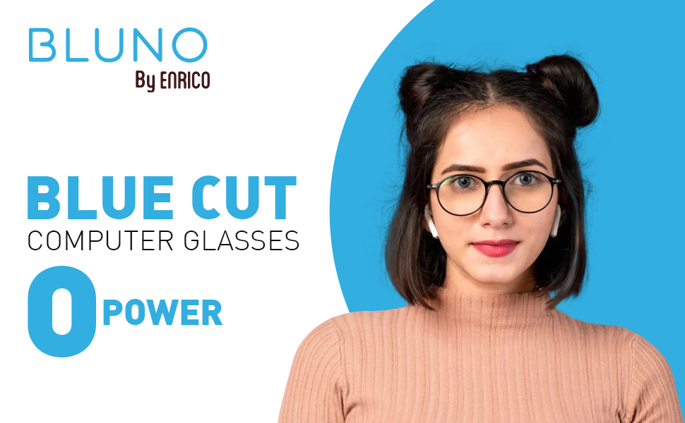 Buy Enrico Bluno Blue Light Blocking Blue Cut Computer Glasses Blue