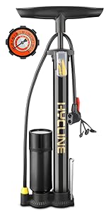 Amazon | MOHEGIA HYCLINE 自転車空気入れ: 160PSI圧力計