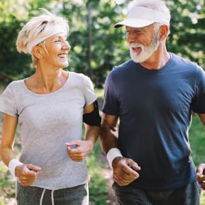older couple exercising