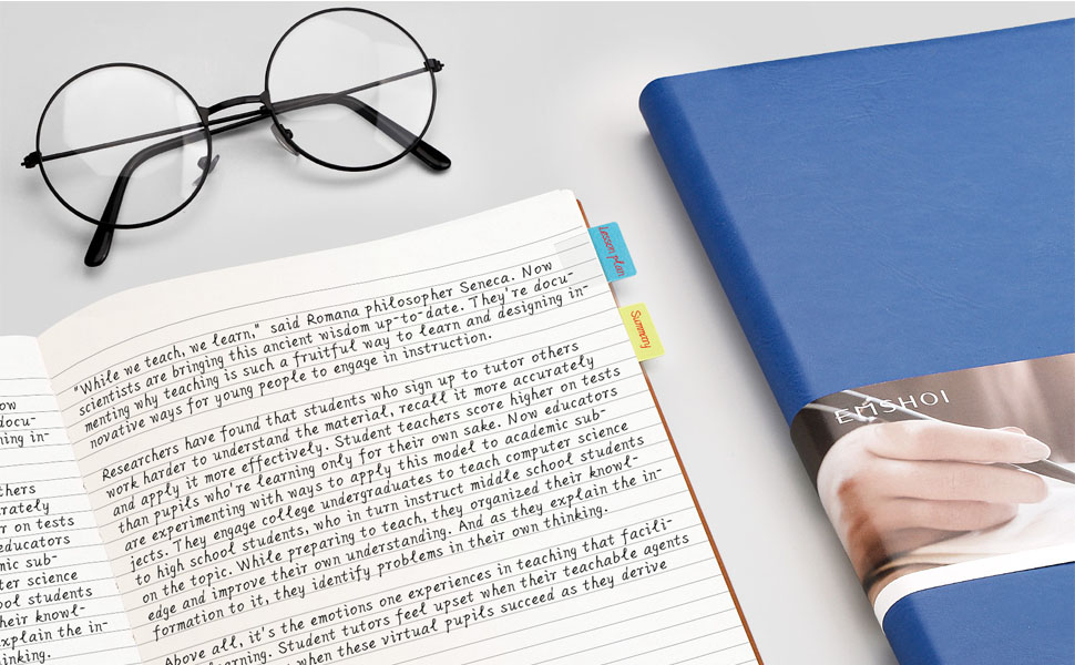 EMSHOI B5 Lined Notebook Journal Narrow Lines Ruled Paper Soft Cover