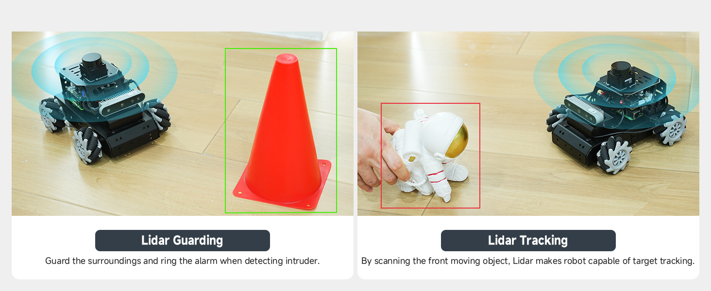 Amazon.com: ROS2 Robot Car for Raspberry Pi 5 Programmable AI Smart ...