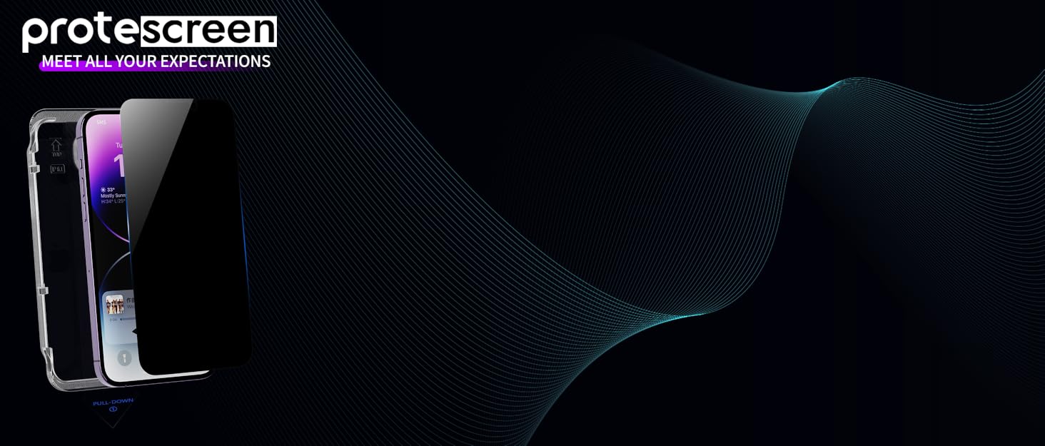 Protescreen 2 Pack Privacy Screen for iPhone 14 / iPhone 13