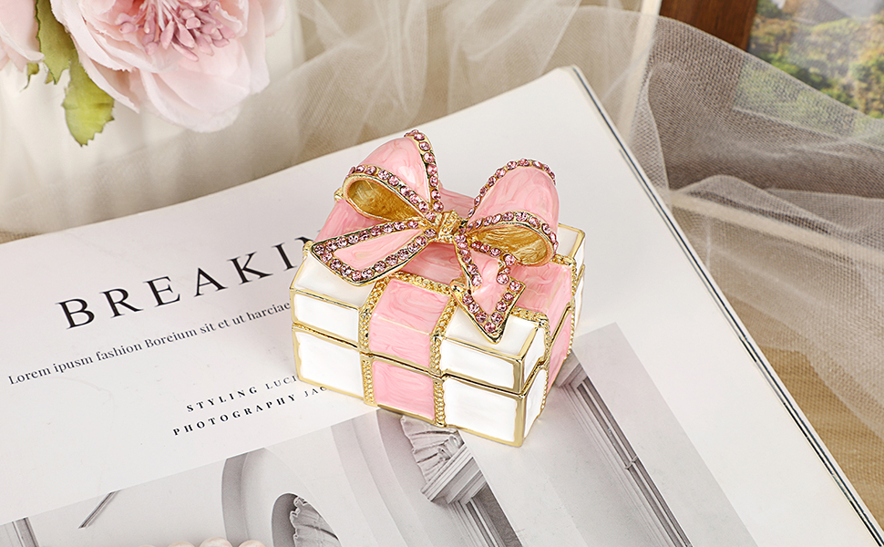 jewelry box for girls coquette room decor vintage small trinket box mini trinkets ring box