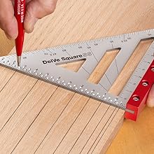 woodpeckers delve square stainless steel carpenter square layout tool