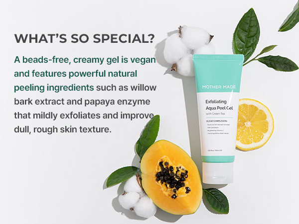 MOTHER MADE exfoliating facial face scrub wash exfoliator exfoliante para la cara women korean skin