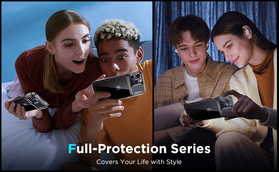 Simtect Designed for iPhone 14 Pro Case with Sliding Camera