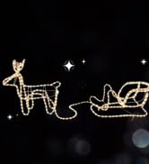 reindeer with sledge rope light