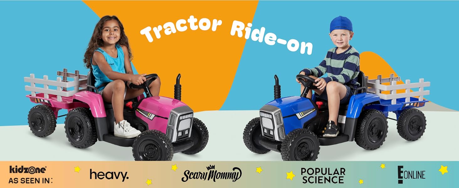 Kidzone 12V 7AH Premium Version with EVA Treaded Tires Dual