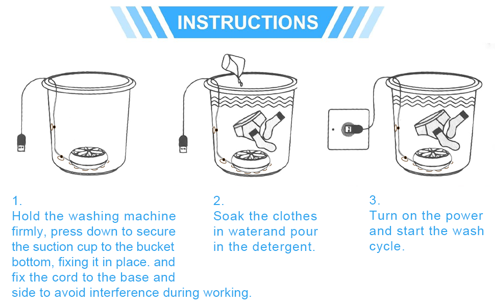 Mini portable USB Washing Machine | Sink Washing Machine Ultrasonic Turbo Washer for Clothes and Dishes. Perfect for Travel, Business, Camping, Home, College, RV, and Apartments 8 2