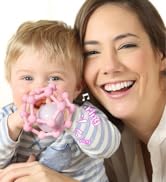 baby Rattle teether toys silicone teething gel ball sensory grasping activity teether chew toy