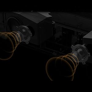 h2 projector 4K has dual 7W speaker unit